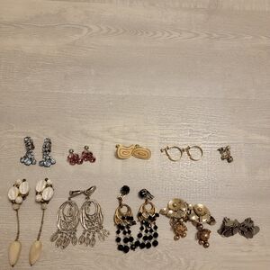 Clip-on and screw back earrings